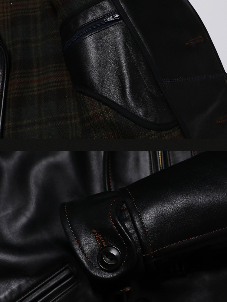 Jack Hollywood Buttoned Leather Jacket